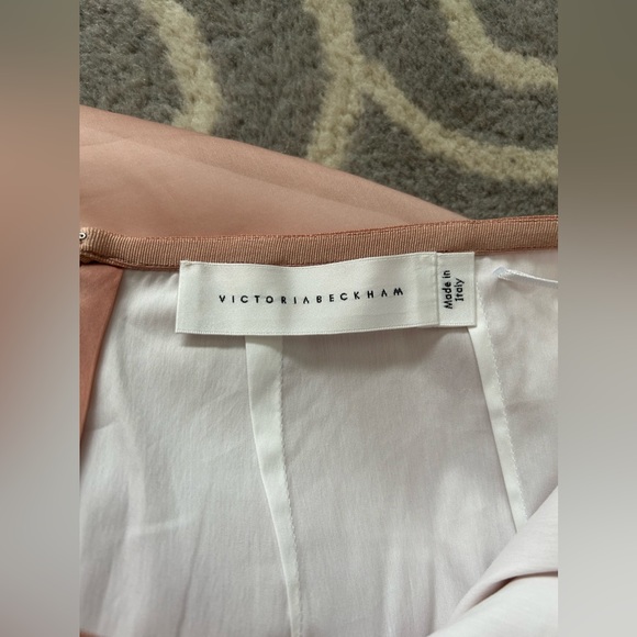 Victoria Beckham Pink Linear Pencil Skirt - Picture 6 of 12